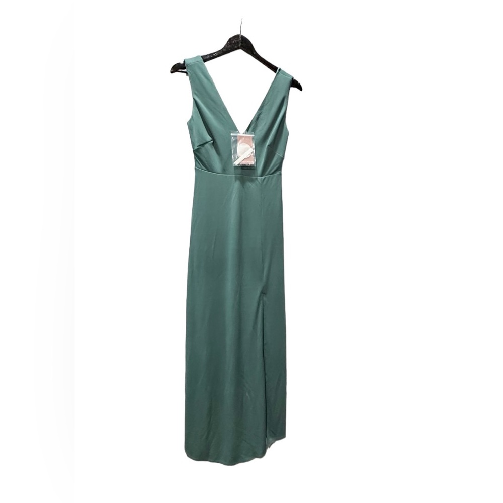 Birdy Grey SHAMIN DRESS CREPE SEA GLASS SMALL NEW NWT BRIDESMAID WEDDING - Picture 3 of 5